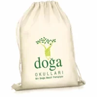 Büzgülü Ham Bez Çanta