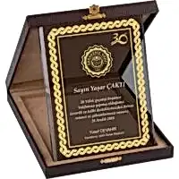 Kutulu Kristal Plaket